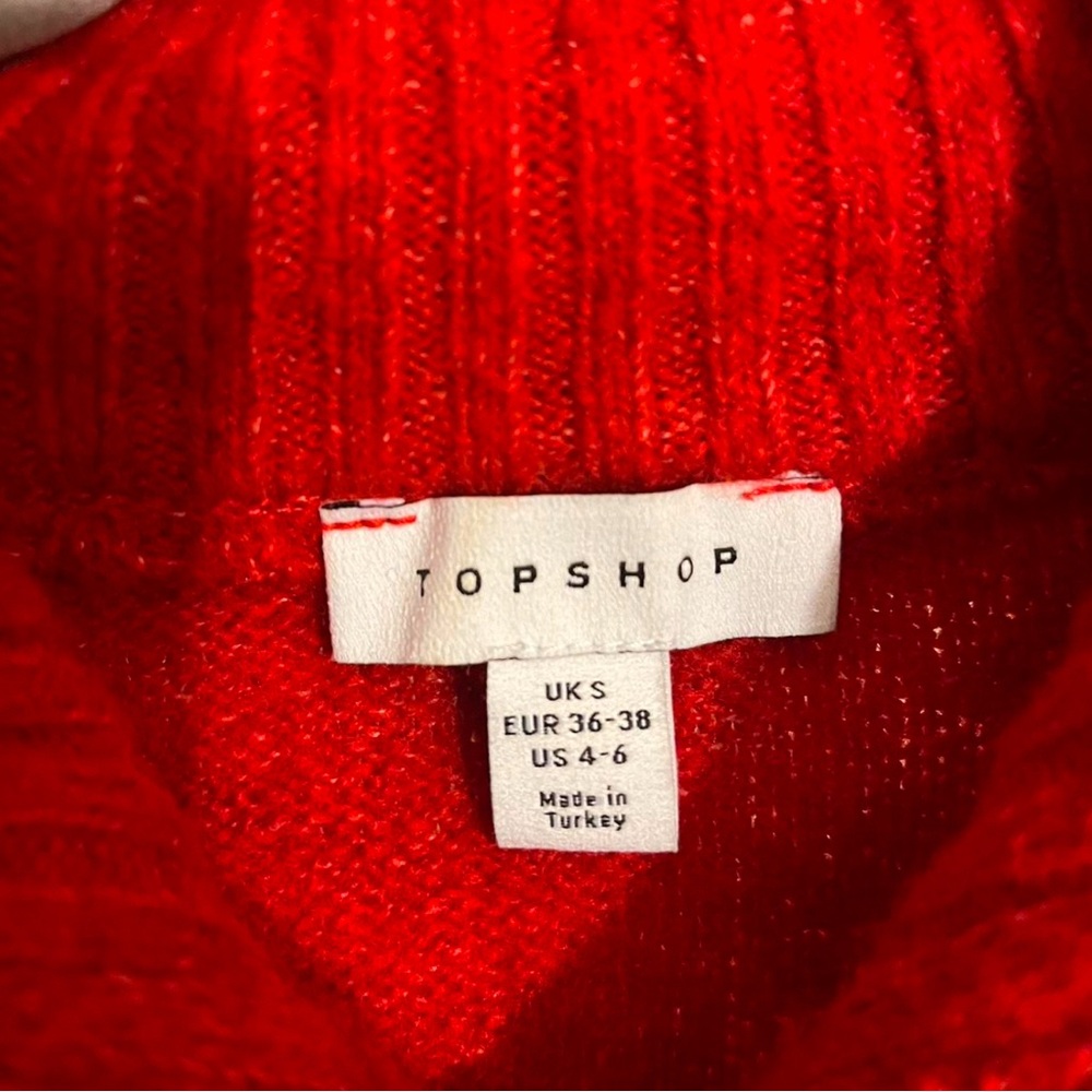 Red Floral Zip-Up Sweater - Picture 3 of 7